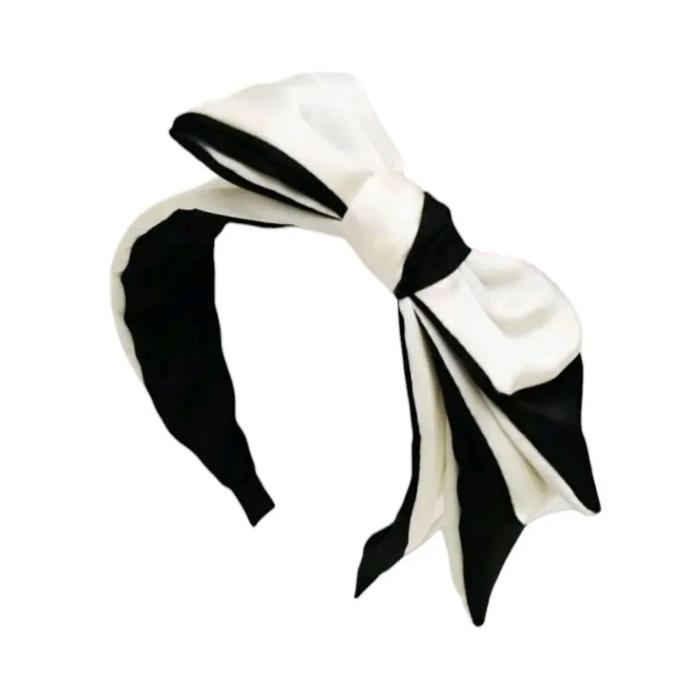 Color Block Bow Headband - Picture 2 of 3